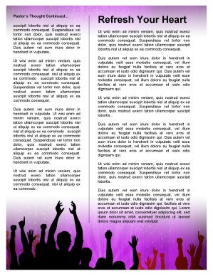 Celebration Church Newsletter Template