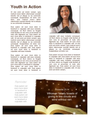 Bible Ministry Newsletter Template