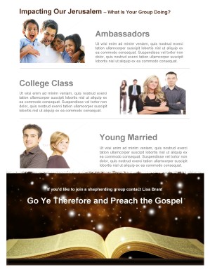 Bible Ministry Newsletter Template
