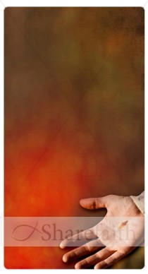 Jesus Hand Banner Widget
