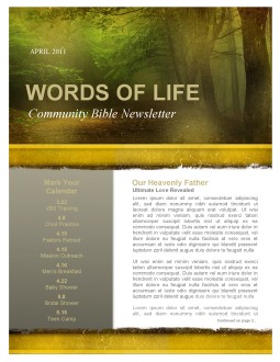 Forest Scene Church Newsletter