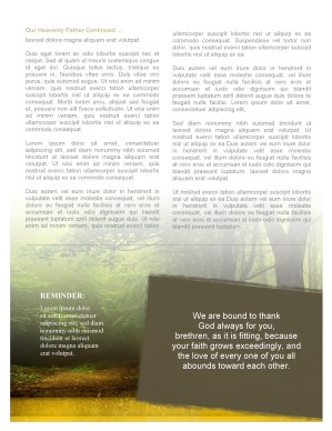 Forest Scene Church Newsletter