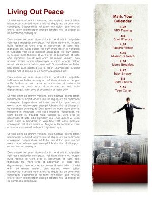 Fear Church Newsletter