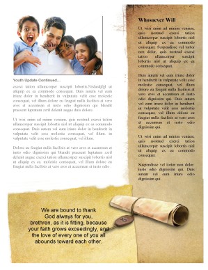 Testimony Church Newsletter