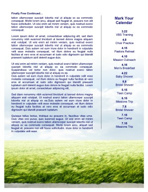 Freedom Church Newsletter
