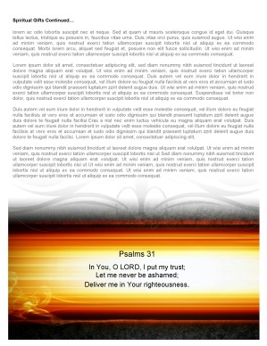 Holy Spirit Dove Church Newsletter