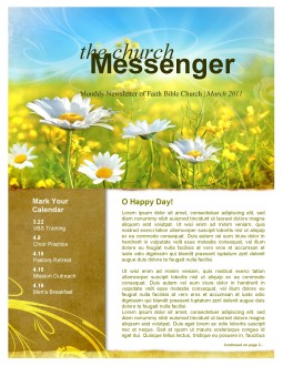 Spring Flowers Church Newsletter