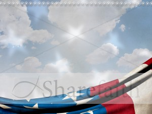 American Flag Worship Background