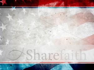 American Flag PowerPoint Background