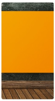 Orange Wall Banner Widget