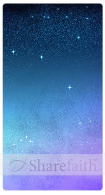 Night Sky and Stars Banner Widget