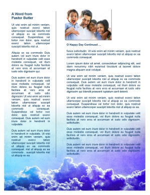 Cross Sky Church Newsletter