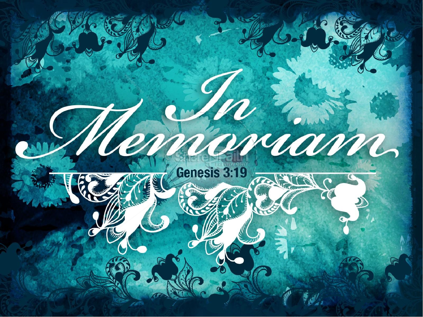 In Memoriam Powerpoint Template Free