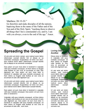 Green Leaves Church Newsletter