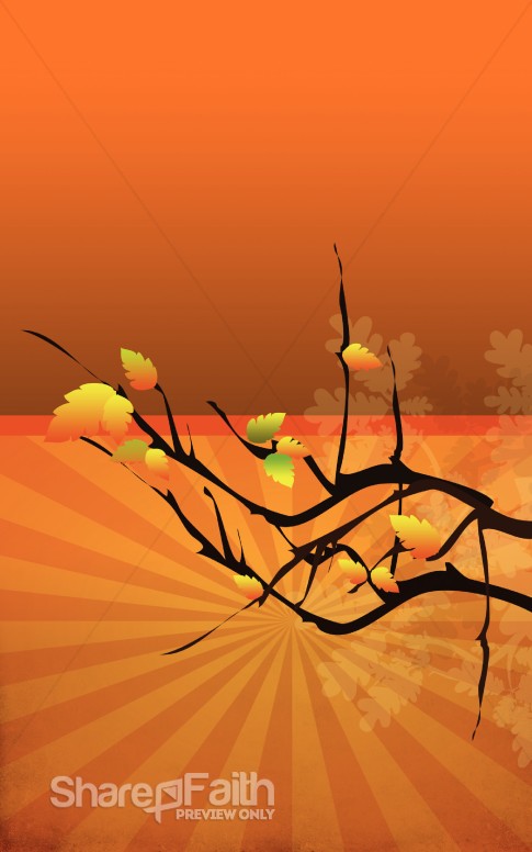 Fall Season Church Bulletin Template