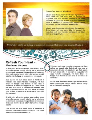 Sunset Newsletter Template