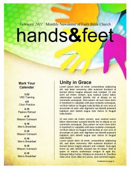 Colorful Church Newsletter