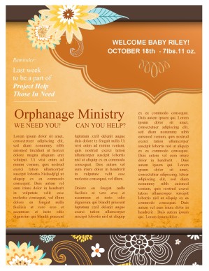 Fall Designs and Decorations Church Newsletter