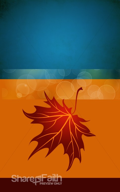 Thanksgiving Leaf Bulletin Cover