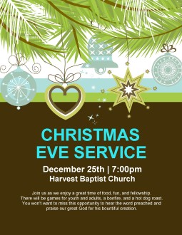 Retro Christmas Flyer Template