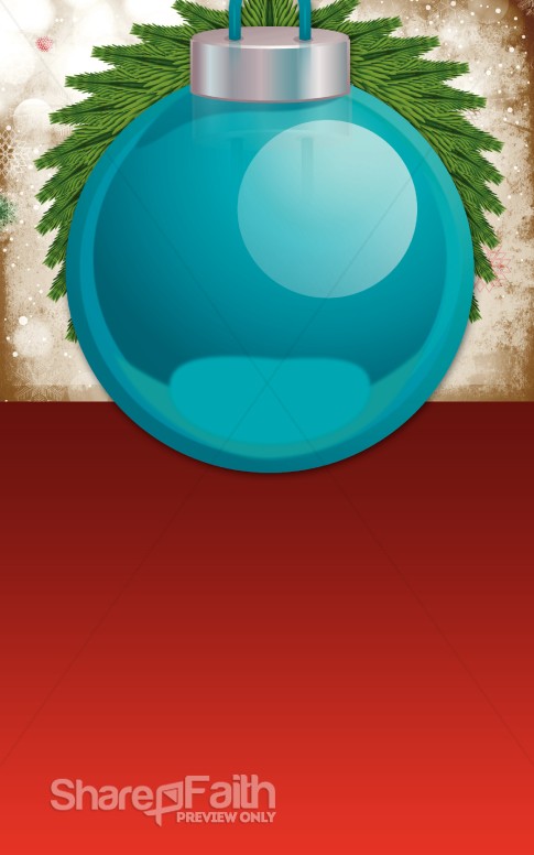 Merry Christmas Bulletin Program Template 