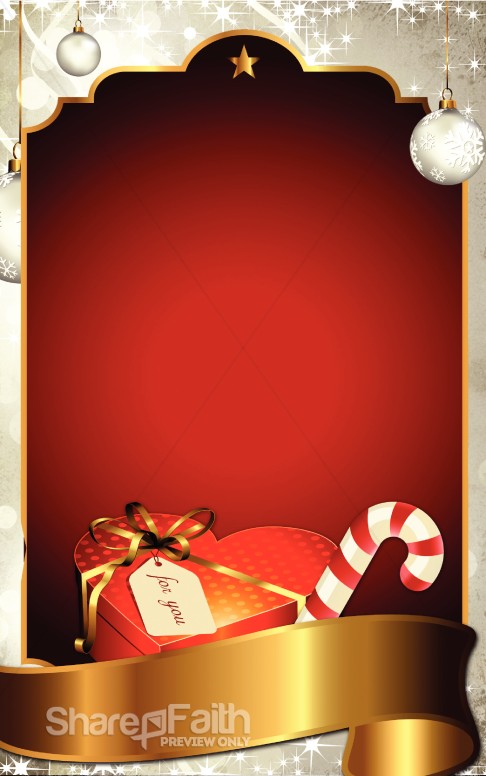 Christmas Blessing Church Bulletin Design