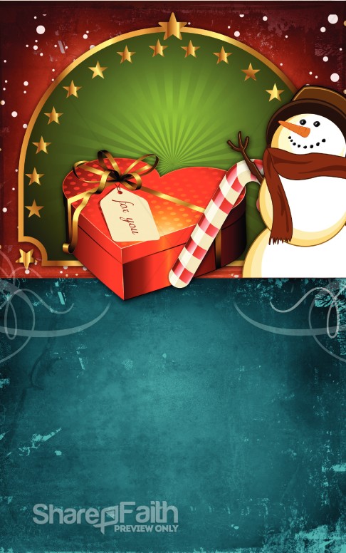 Christmas Story Church Bulletin Design