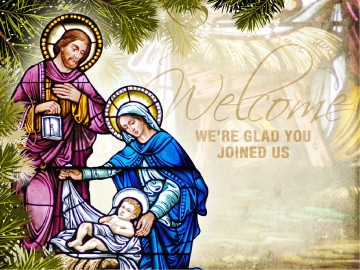 Away In a Manger Church PowerPoint Template