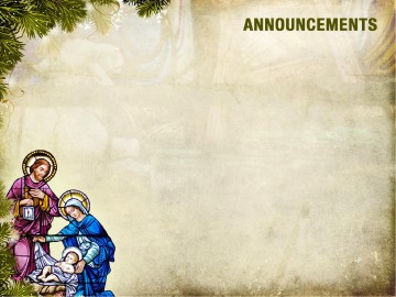 Away In a Manger Church PowerPoint Template