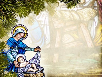 Away In a Manger Church PowerPoint Template