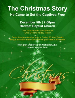 Christmas Story Church Flyer