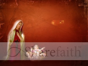 Mary Jesus Worship Background Slide