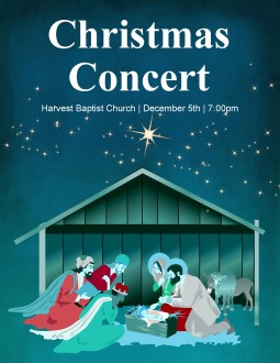 Christmas Concert Flyer Template