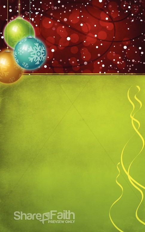 Christmas Blessing Bulletin Cover