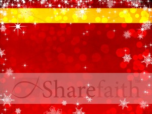 Christmas Snowing Worship Background