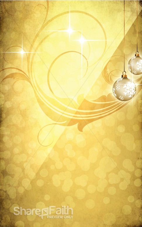 Gold Design Church Bulletin Template