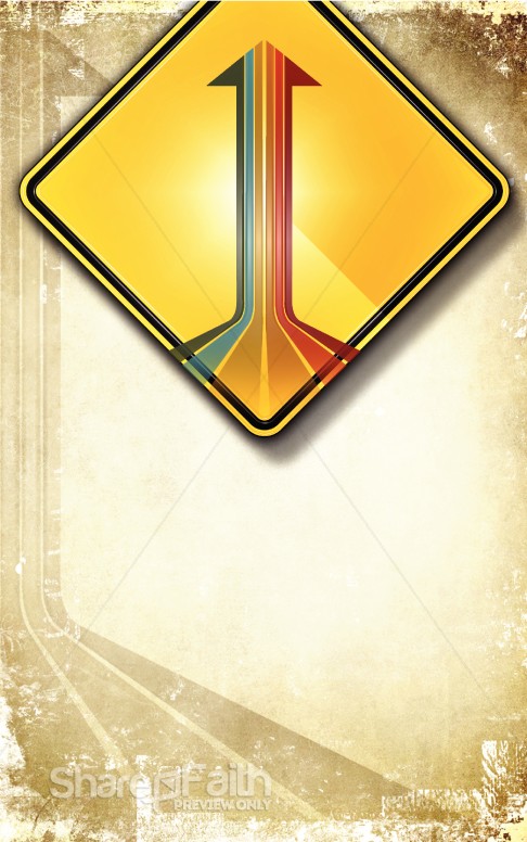 Road Sign Church Bulletin Cover