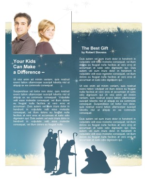 Nativity Church Newsletter Template