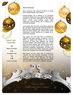 Stars Church Newsletter