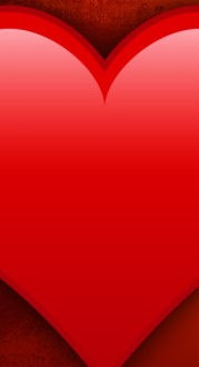 Red Heart Banner Widget