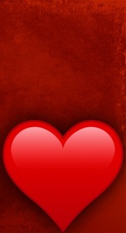 Big Red Heart Banner Widget