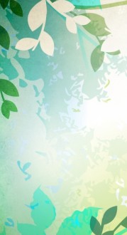 Spring Leaves Banner Widget
