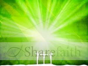 Green Worship Background Template