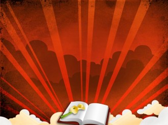 Tulip and Bible Worship Background