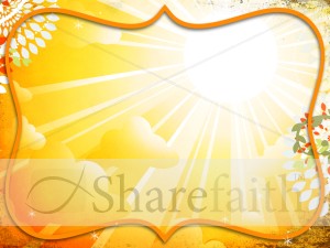Bright Yellow Worship Background