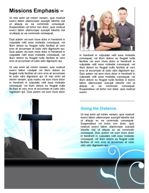 Church Cross Newsletter Template