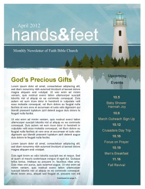 Lighthouse Newsletter Template