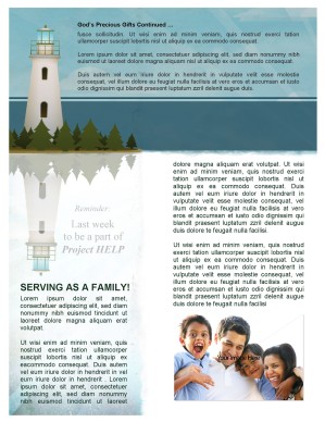 Lighthouse Newsletter Template