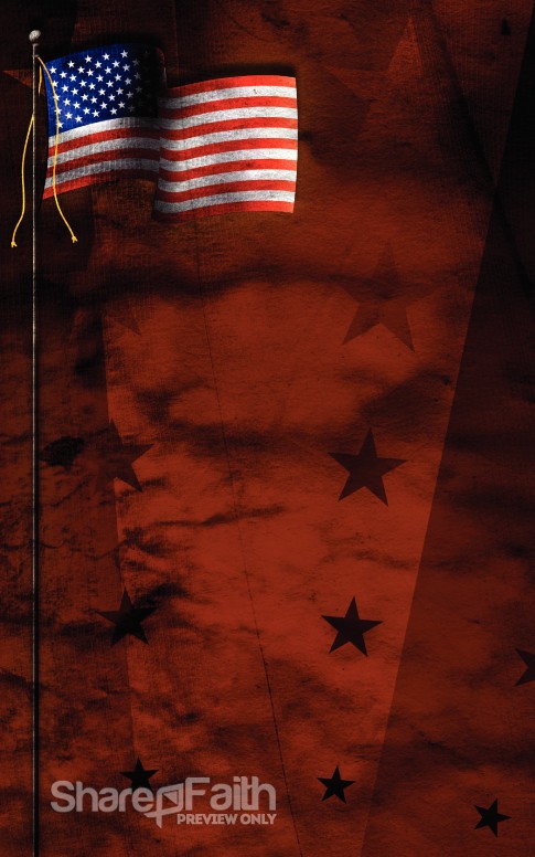 Memorial Day Bulletin Cover Template | Secular Holiday Bulletin Covers