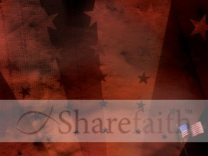 American Flag Worship Template